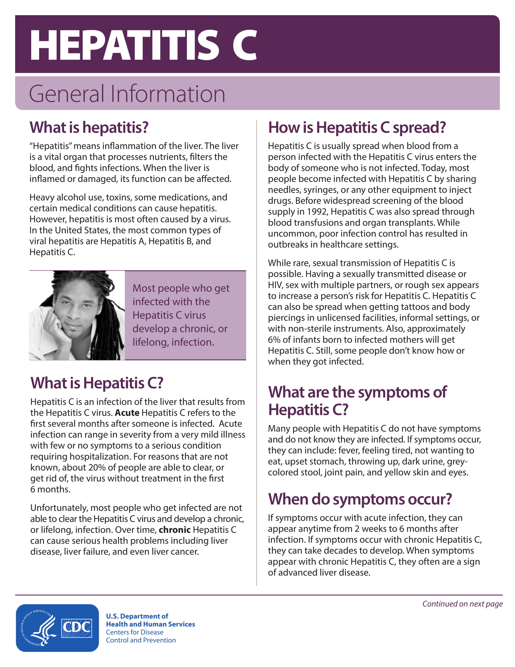 Hepatitis C General Fact Sheet