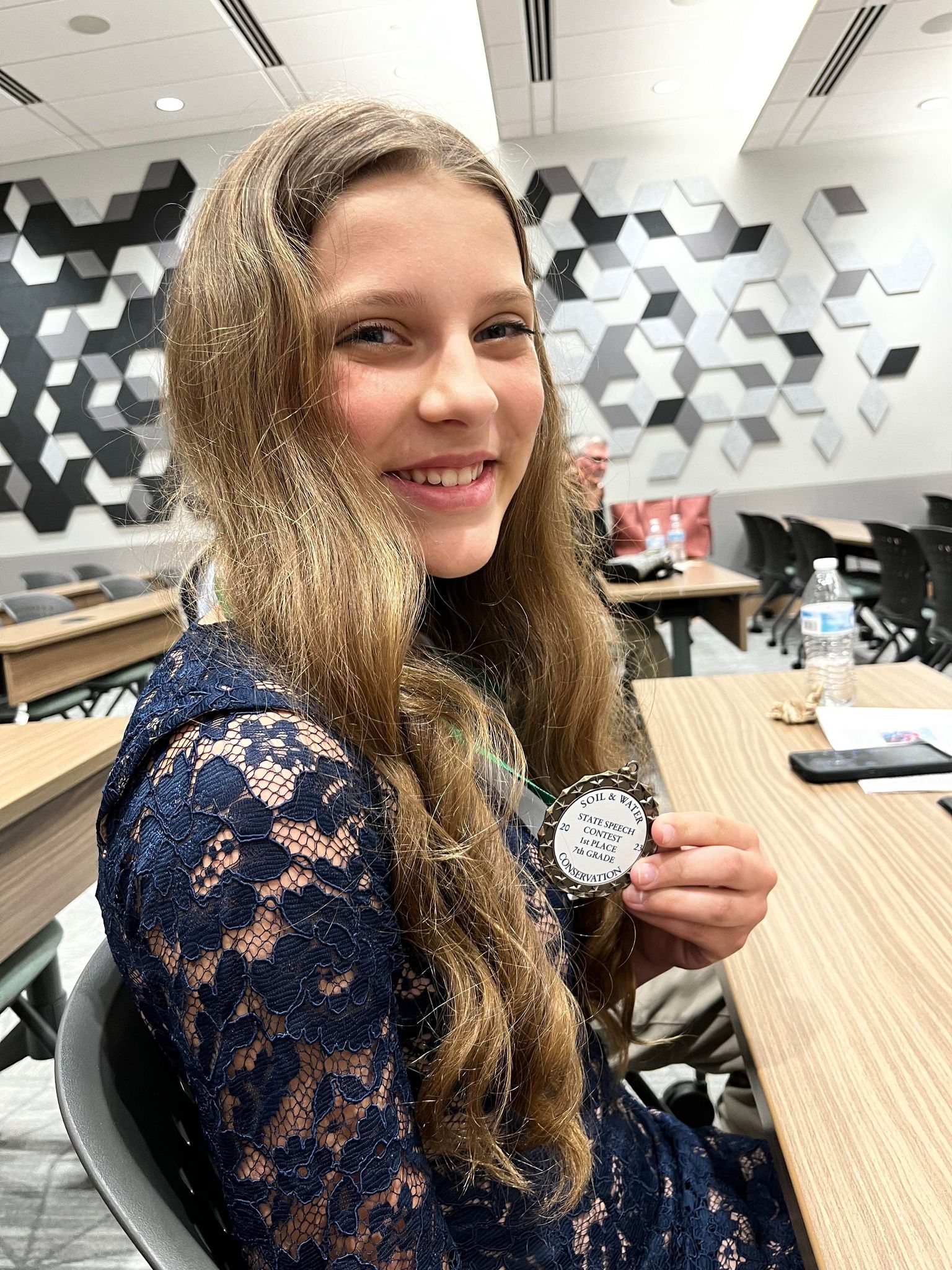 7th Grade Public Speaking Contest Winner Phoebe Cumbee