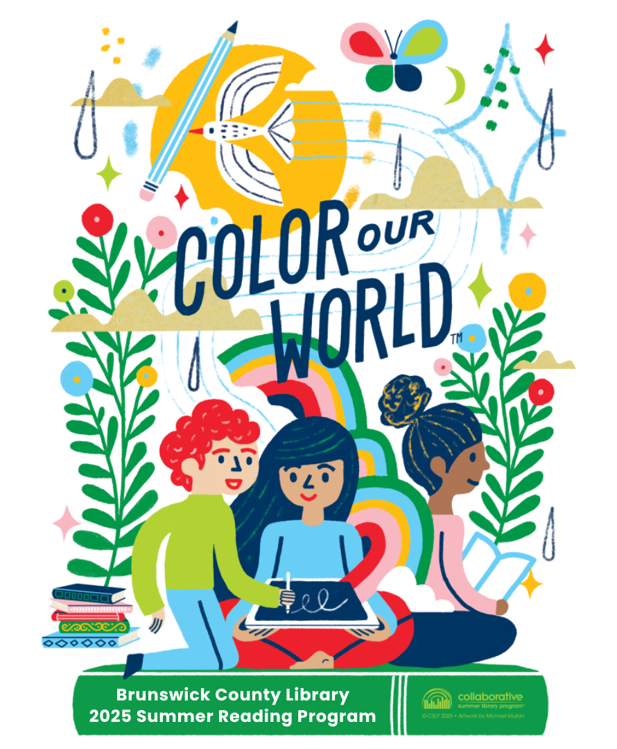 Color Our World is the theme for Brunswick County Library's 2025 Summer Reading Program.