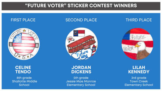Future Voter Sticker Winners