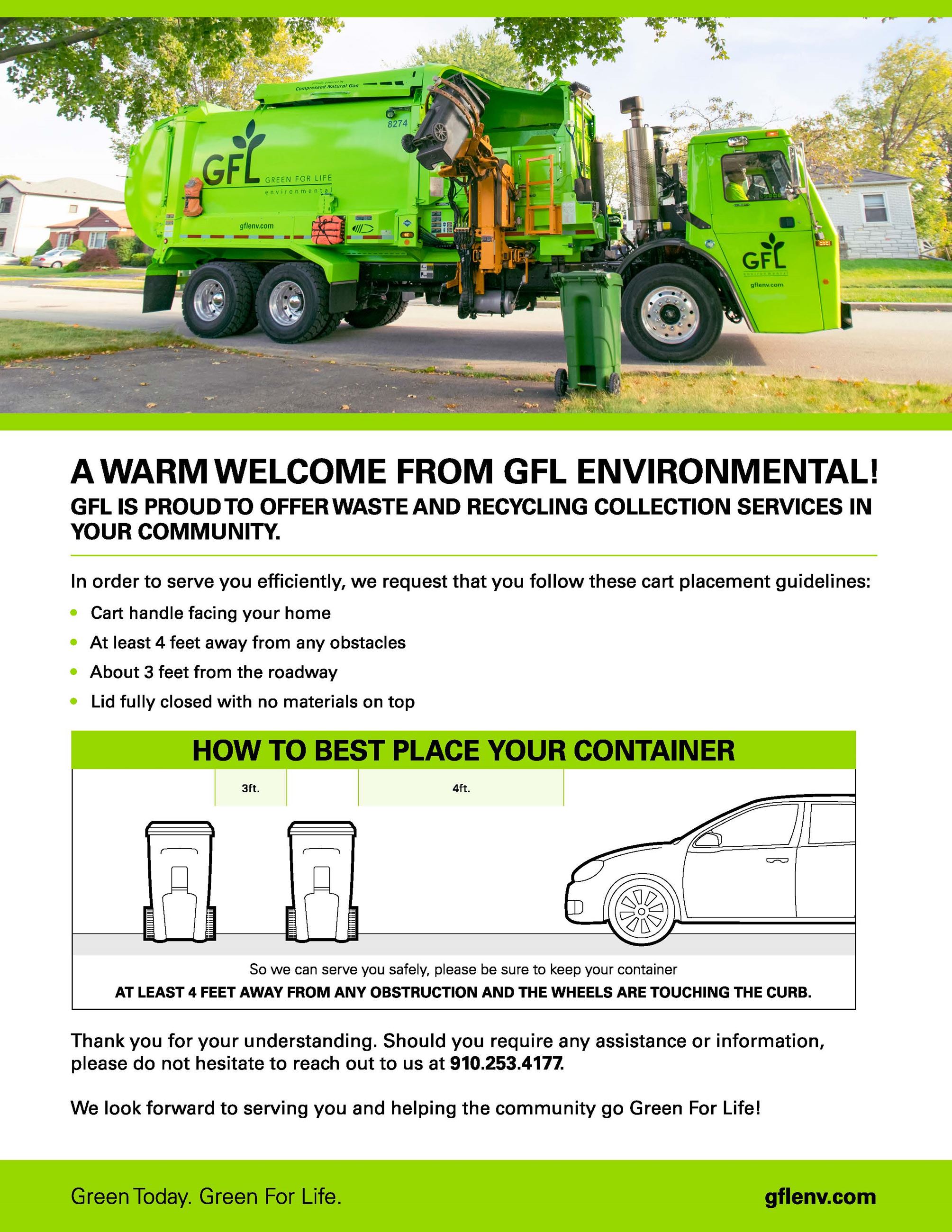 GFL Cart Placement Flyer 2025 